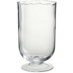 Transparentní skleněná váza s nepravidelným okrajem Simo - Ø 19*33 cm - J-Line by Jolipa – Hledejceny.cz