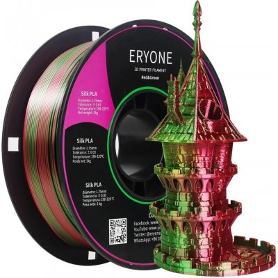 Eryone Dual-Color Silk PLA Red&Green 1.75mm 1 kg