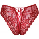 Krajkové kalhotky s otevřeným rozkrokem Cottelli Lingerie – Zboží Mobilmania