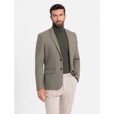 Pánské sako OMBRE OM-BLZB-0135 OLIVE – Zboží Dáma Pánské sako OMBRE OM-BLZB-0135 OLIVE – Zboží Dáma