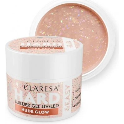 Claresa Hard Easy Builder Uv Led gél na nechty Nude Glow 45g – Zboží Dáma