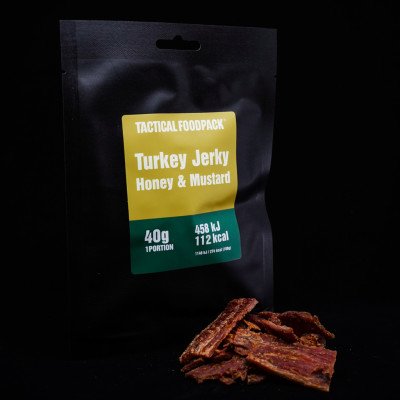 Tactical Foodpack Krůtí Jerky med a hořčice 40 g – Zboží Mobilmania