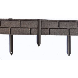Multyhome obrubník Bricks Stones 9 x 120 cm šedá 1 ks