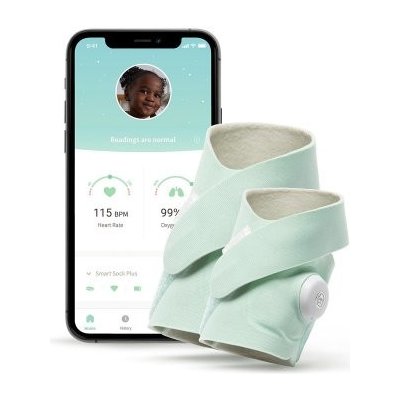 Owlet Smart Sock Plus Chytrá ponožka - Original Mint