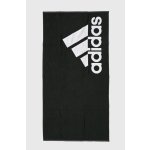adidas ručník Performance Towel L - Black/White 70 x 140 cm – Zboží Mobilmania