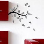 Crearreda 54507 Branch Samolepicí 3D pěnová dekorace na zeď rozměry 31,5 x 34 cm – Sleviste.cz