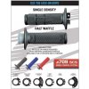 Moto řidítko PROGRIP gripy PG709 OFF ROAD se zámkem SCS LOCK ON + 6 adaptérů plynu (22+25mm) barva černá (709-102)