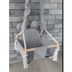 Lovegifts plyšová houpačka medvídek 36 x 36 x 27 cm šedá do 20 kg – Zboží Dáma