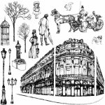 SMT Creatoys Silikonová razítka 30x30cm Historické město chrám – Zboží Mobilmania