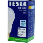 Tesla LED žárovka BULB E27, 20W, 230V, 2500lm, 25 000h, 4000K denní bílá 220st – Zboží Živě