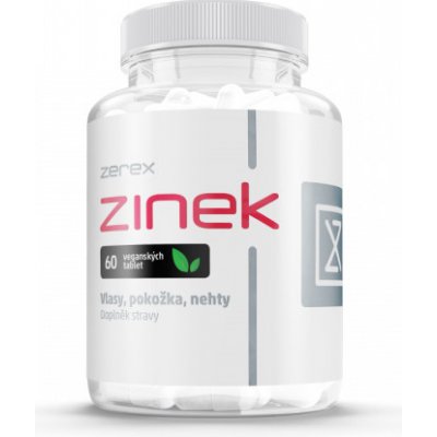 Zerex Zinek v chelátové vazbě 60 kapslí – Hledejceny.cz
