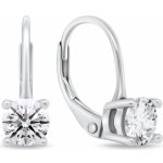 Brilio Silver Módní stříbrné náušnice se zirkony EA116W – Zboží Dáma