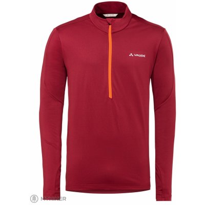 VAUDE Livigno Halfzip II mikina tmavě indian red