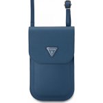 Guess PU Grained Triangle Logo Taška na Telefon Blue – Zbozi.Blesk.cz