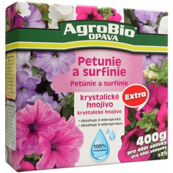 AgroBio Krystalické hnojivo Extra Petunie a surf. 0,4 kg