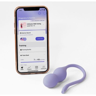 Perifit Care+ Pelvic Floor Trainer App Controlled Lilac – Zboží Mobilmania