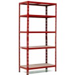 Trestles Regál Super Hit RNDU-KUI 1800 x 900 x 500 mm 5 polic červený – Zboží Dáma