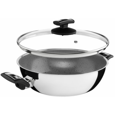 Kolimax CERAMMAX PRO COMFORT pánev s keramickým povrchem se skleněnou poklicí s rukojetí a úchytem 26cm/2.5l vysoká 6.5cm – Zbozi.Blesk.cz