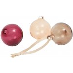 Ferm Living Skleněná vánoční ozdoba Roseate Opaque Ø 4 cm set 3 ks, multi barva, sklo – Hledejceny.cz