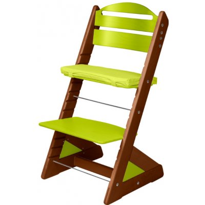 Jitro rostoucí židle Plus barevná Ořech + sv. zelená – Zboží Mobilmania