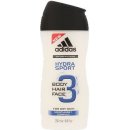 Adidas 3 Active Hydra Sport Men sprchový gel 250 ml