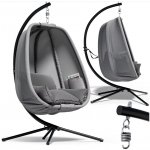 Casaria Závěsné křeslo Alvie šedé – Zboží Dáma