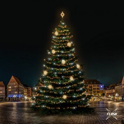 DECOLED LED světelná sada na vánoční stromy vysoké 21-23 m teplá bílá s Flash dekory EFD08W – Hledejceny.cz