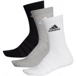 adidas ponožky Cush Crew 3 páry GreyWhiteBlack – Zbozi.Blesk.cz