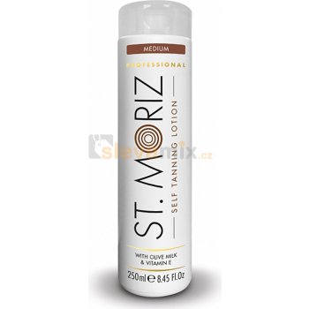 St. Moriz Self Tanning samoopalovací mléko odstín Medium (With Olive Milk and Vitamin E) 250 ml