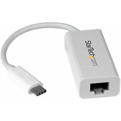 Startech USB C to Gigabit Ethernet Adapter - White - USB 3.1 to RJ45 LAN Network Adapter - USB Type C to Ethernet (US1GC30W) - Síťový adaptér - USB-C - Gigabit Ethernet - bílá – Zboží Živě