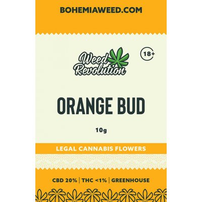 Weed Revolution Orange Bud Greenhouse CBD 20% THC 1% 10 g – Zboží Dáma
