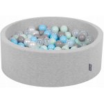 KiddyMoon suchý bazén 90x30cm šedý – Sleviste.cz