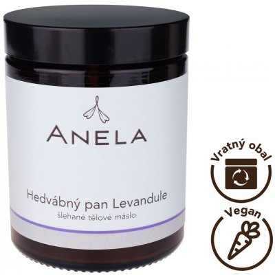 Anela Hedvábný pan Levadule šlehané tělové máslo 180 ml – Zbozi.Blesk.cz