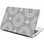 Sablio Samolepka na notebook Hvězdy mehendi - 38x26 cm – Zboží Živě