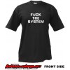 Pánské Tričko Teknoshop Fuck System tekno tričko s potiskem pánské černé