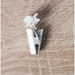 Kovová žabka do kolejnice bílá 1,5 cm x 0,6 cm balení obsahuje 10 kusů Mybesthome – Hledejceny.cz