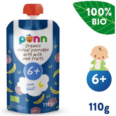 SALVEST Põnn BIO Mléčná kaše na dobrou noc s ovocem 110 g – Zboží Dáma