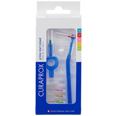Curaprox CPS Prime Start Mixed mezizubní kartáčky 5 ks + handy držák UHS 409 a UHS 470 – Hledejceny.cz