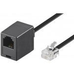 Goobay 11.92.9935 telefonní prodlužovací RJ11, 6/4, 6m, černý – Zboží Mobilmania