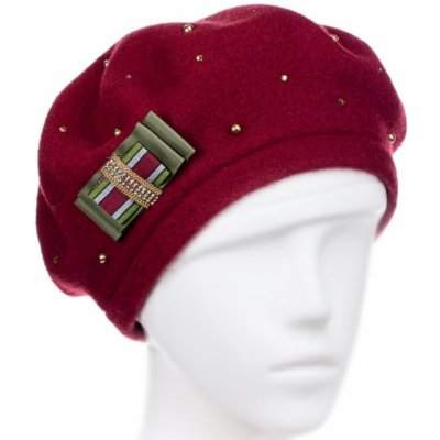 Krumlovanka dámský baret W-0106/144M vínový – Zbozi.Blesk.cz