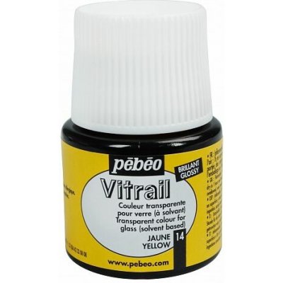Pébéo č.04 VITRAIL nevypalovací barva na sklo 45 ml sluneční žlutá – Zboží Dáma