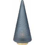 H&L Vánoční stromek skleněný s LED diodami 37cm modrá XX8324380 – Hledejceny.cz