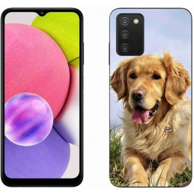 Pouzdro mmCase gelové Samsung Galaxy A03s - zlaté retrívr – Zboží Mobilmania