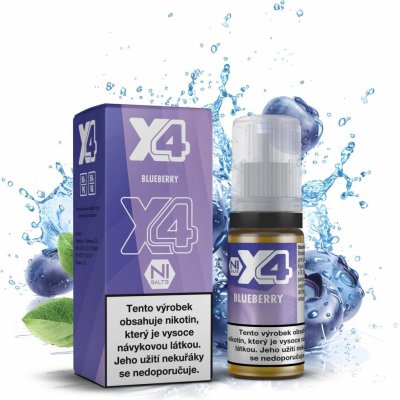 X4 Bar Juice Blueberry 10 ml 20 mg – Hledejceny.cz