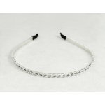 Kovová čelenka do vlasů zlatá nebo stříbrná stříbrná – Zboží Dáma