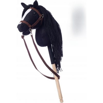 Kůň na tyči hobby horse HOPPIHORSE velikost A4 černý – Sleviste.cz