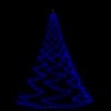 Vánoční stromek vidaXL LED nástěnný strom s kovovým háčkem 260 LED modrá 3 m vnitřní venkovní