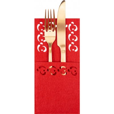 Vánoční obal na příbory KF357 červené – Zboží Mobilmania