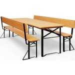 Crossheim C25034 Zahradní pivní set s opěrkami 170 cm dřevěný – Sleviste.cz