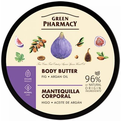 Green Pharmacy Body Care Fig & Argan Oil vyživující tělové máslo 200 ml – Zboží Dáma